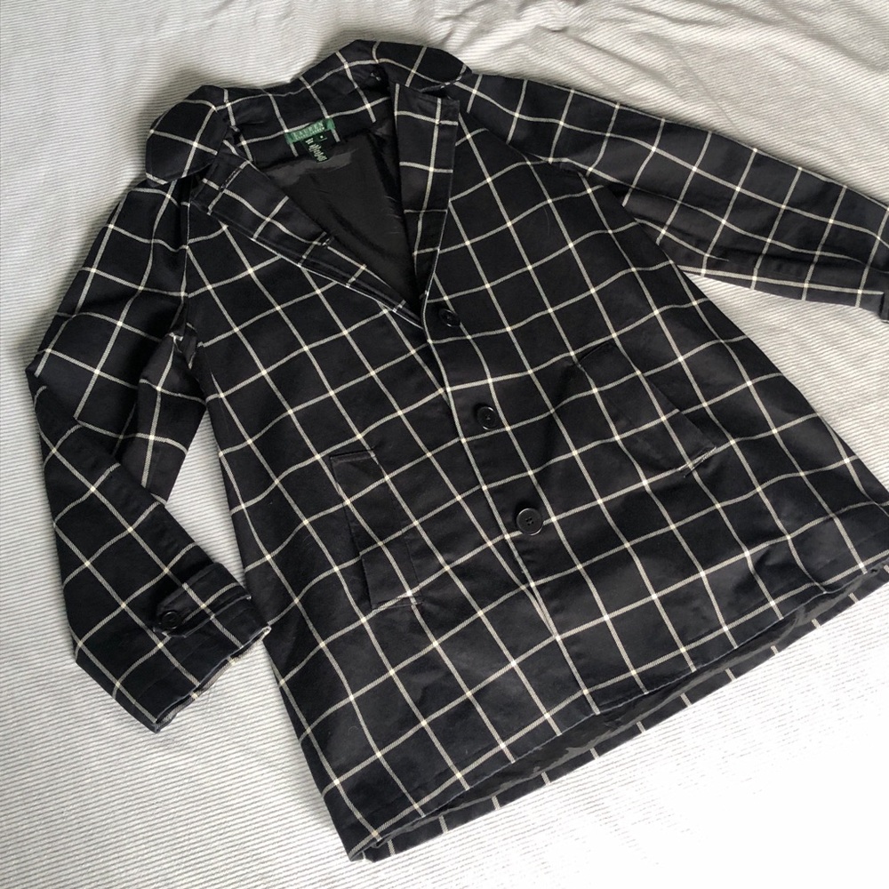 Ralph Lauren Window Pane Blazer Coat